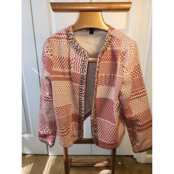 Atmosphere Jackets & Blazers - Atmosphere Open Front Crop Blazer With Beaded Neckline Size 16